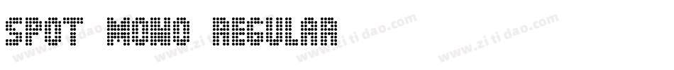 Spot Mono Regular字体转换